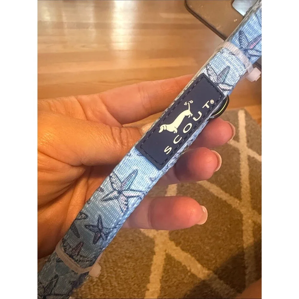 Scout Blue Starfish Dog Leash Small Coastal Pet Accessory